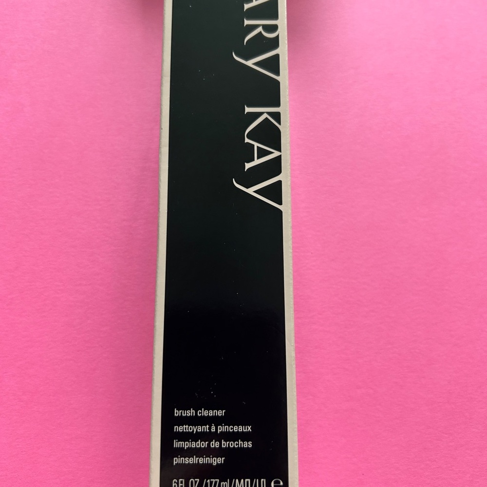 New Mary Kay Brush Cleaner in Bright Pink Packaging